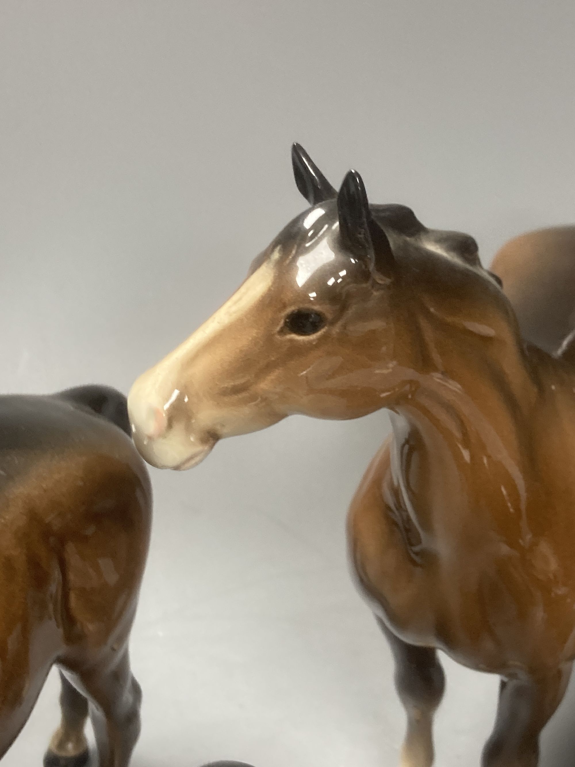 Six various Beswick horses, tallest 22cm